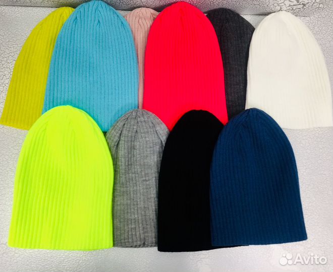 Шапка женская вязаная бини мешок слаучи Россия