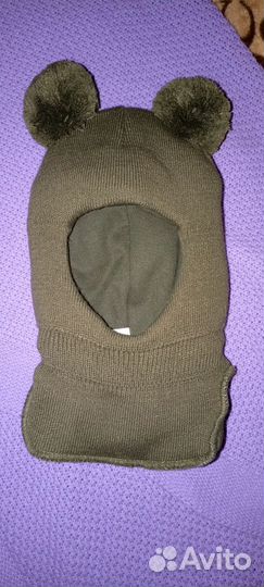 Шапка шлем детская зимняя