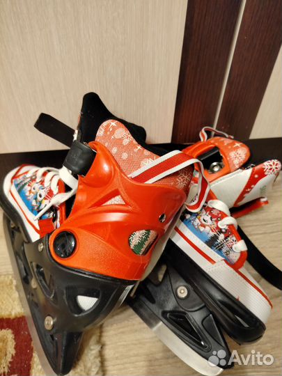 Коньки детские раздвижные 33 36