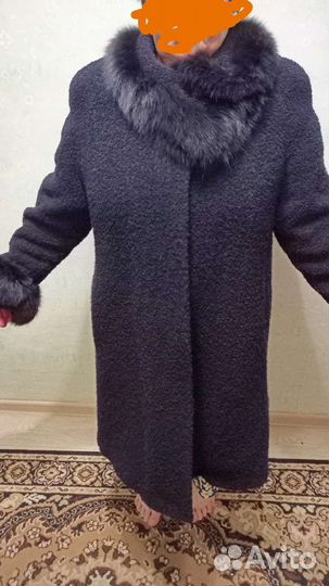 Пальто женское зимнее размер 54 56