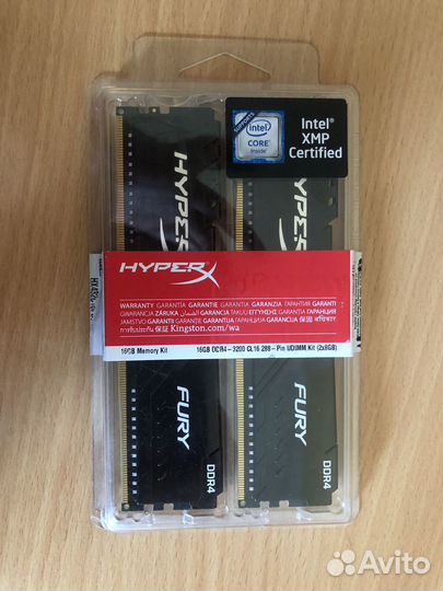 Оперативная память Kingston 8х2 Гб 3200 мгц DDR4