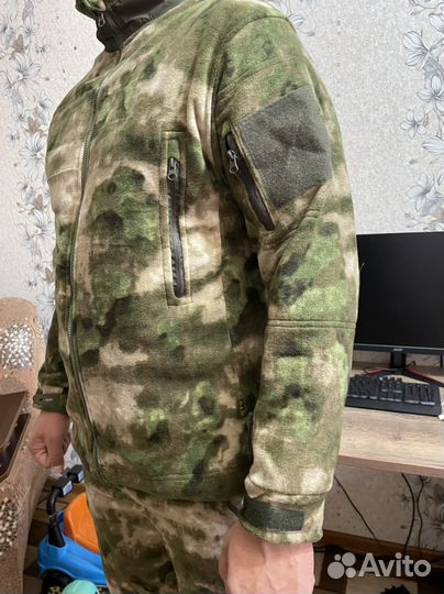 Костюм горка на флисе мох