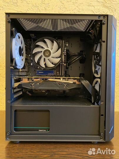 Игровой пк Intel 10105F/RX580/16Гб/500Гб NVMe