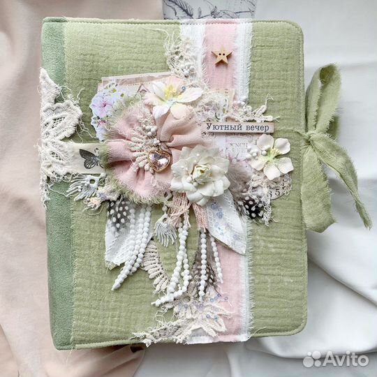 Альбом для фото ручной работы в стиле бохо