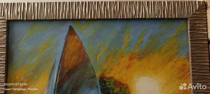 Картина маслом на холсте. Б/у