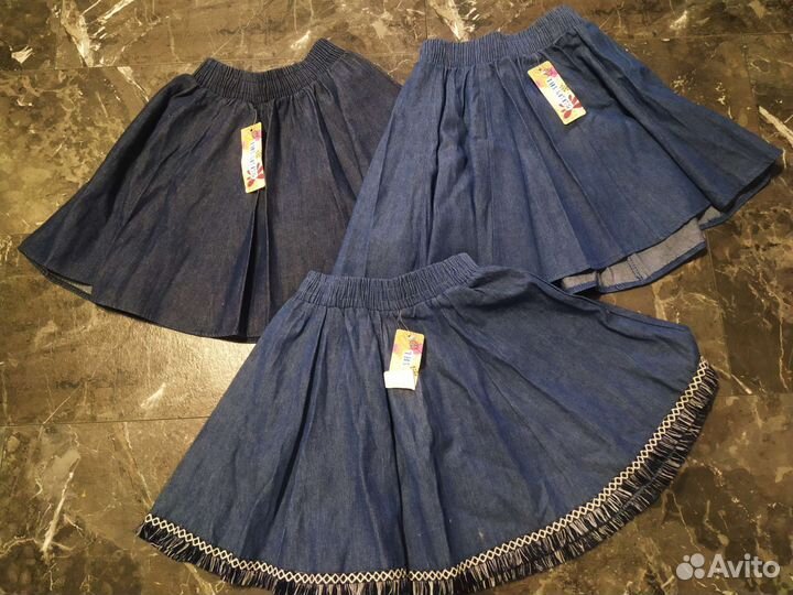 Юбки джинсовые