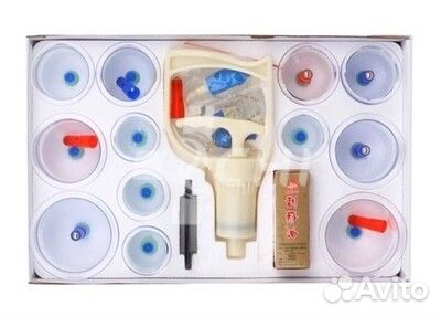 Банки медицинские вакуумные с магнитами 12шт