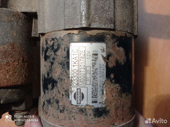 Стартер Nissan Qashqai, J10/J10E/JJ10E, HR16DE/ MR