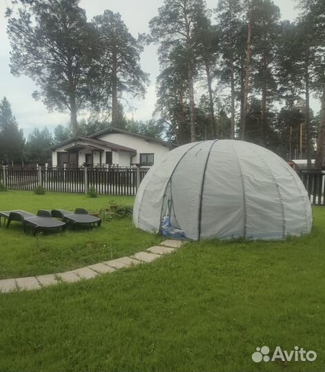 Каркас с чехлом из армированной пленки на бассейн