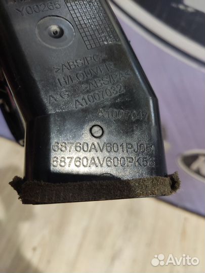 Дефлектор Воздуховод печки Nissan primera P12 Прав