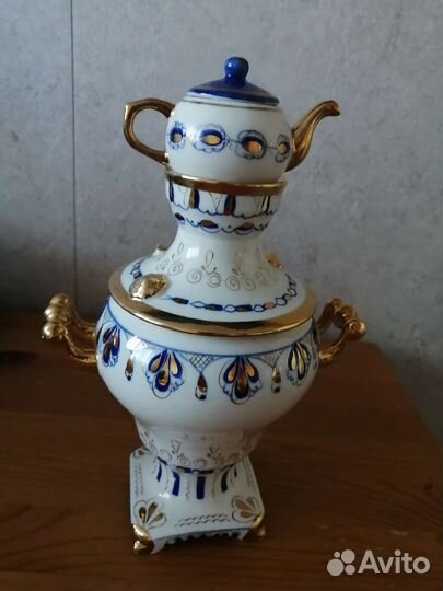 Самовар гжель сувенир