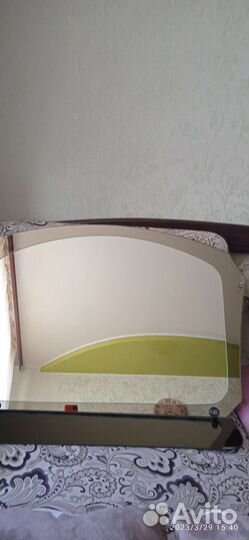 Зеркало двухслойное с полочкой зеркальной