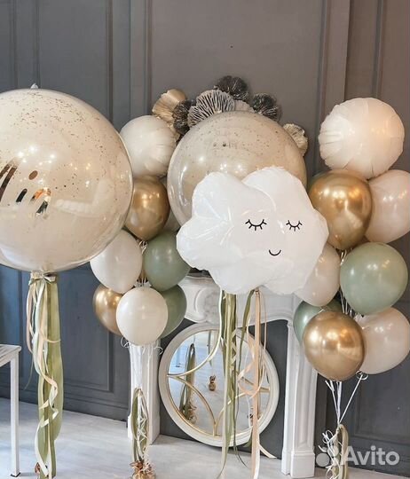 Воздушные шары на выписку из роддома