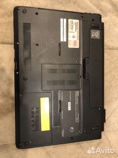 Ноутбук sony vaio + сумка для ноутбука