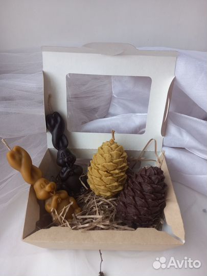 Свеча восковая зайчик