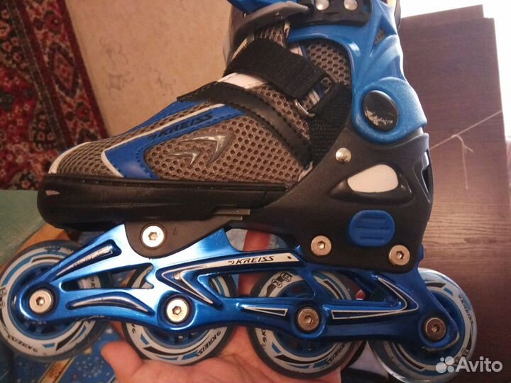 Набор Kreiss ролики+защита (синий)