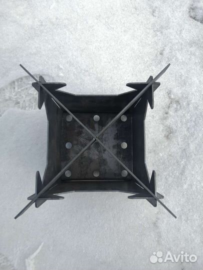 Мангал с печью под казан разбоный