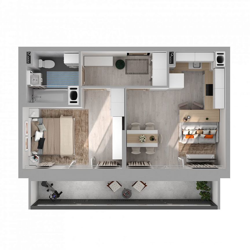 1-к. квартира, 41,7 м², 13/27 эт.
