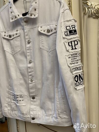 Джинсовая куртка мужская летняя, р.48-50