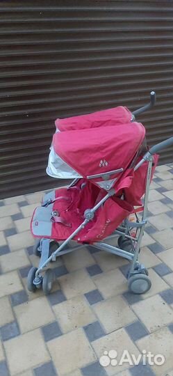Прогулочная коляска для двойни бу