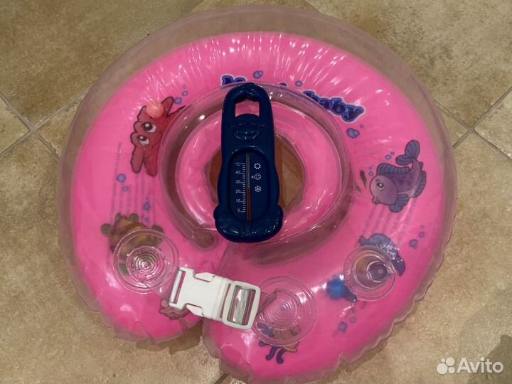Круг на шею для купания, термометр для воды