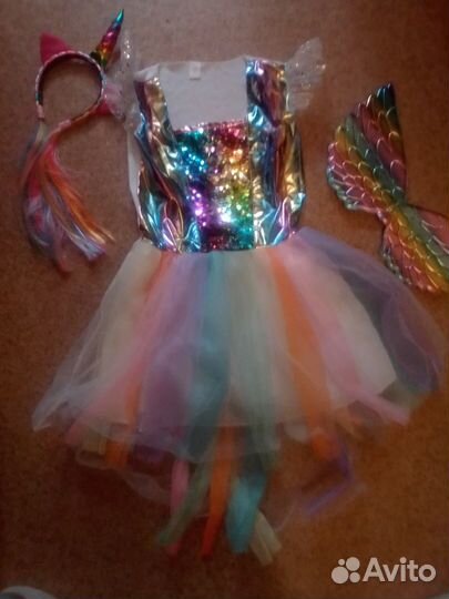Костюм феи единорожки 7-9 лет