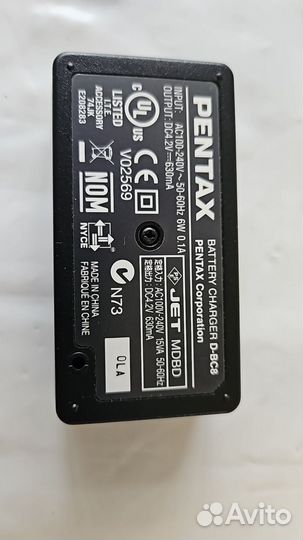 Зарядное устройство D-BC8 для аккумулятора pentax