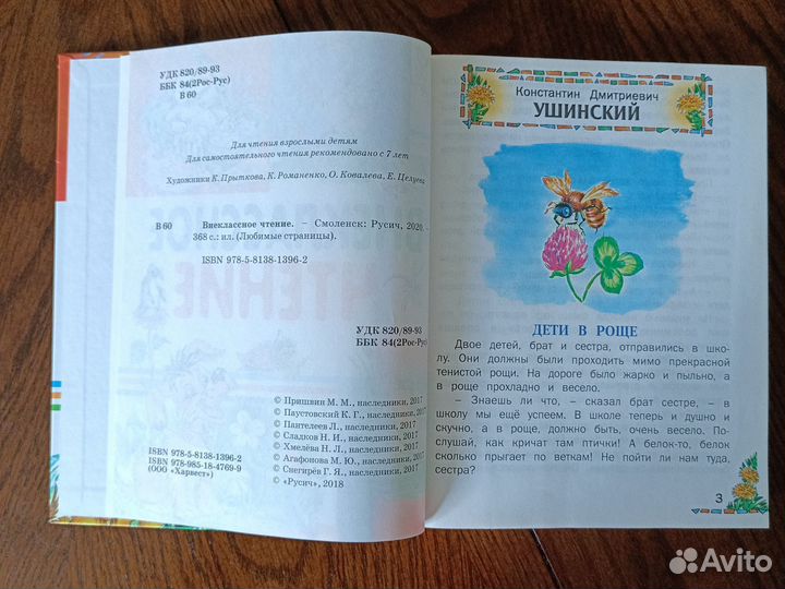 Внеклассное чтение