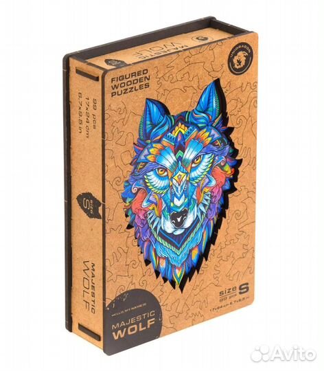 Фигурный пазл Unidragon Величественный Волк, разме