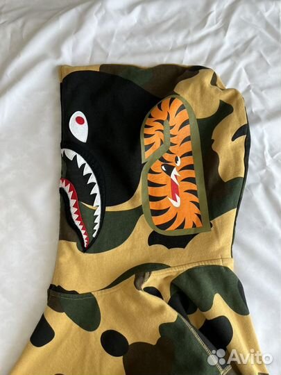 Zip hoodie bape shark оригинал