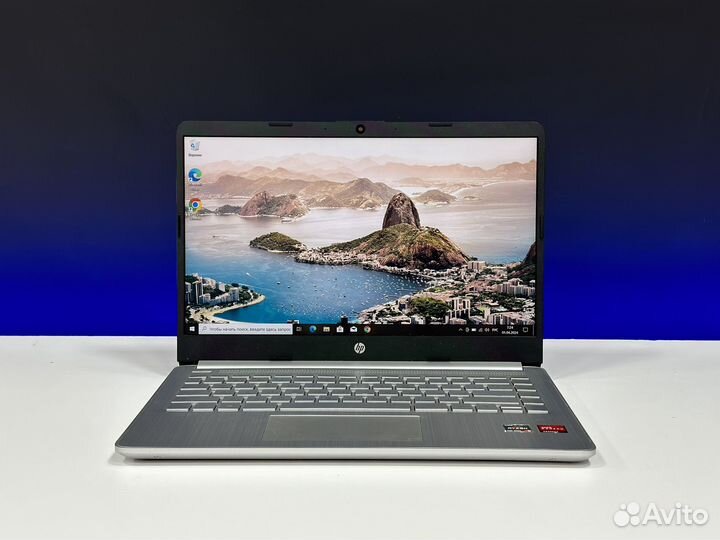 Мощный HP 14 IPS Ryzen 5 6 ядер 16G озу SSD512g