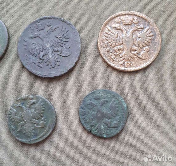 Полушка, денга 18в