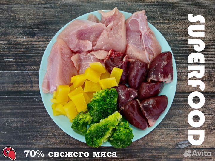 Натуральный корм для собак