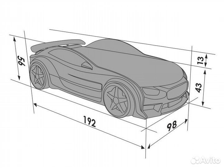 Кровать-машина NEO BMW б/у