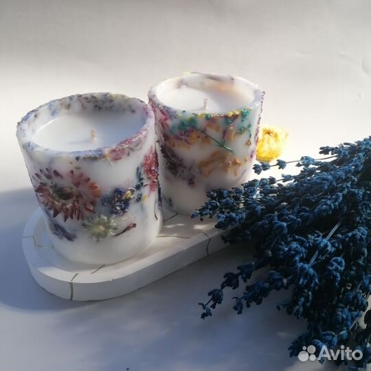 Ботаническая свеча с ароматом