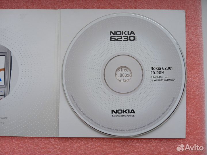 CD диск с программами на PC для Nokia 6230i