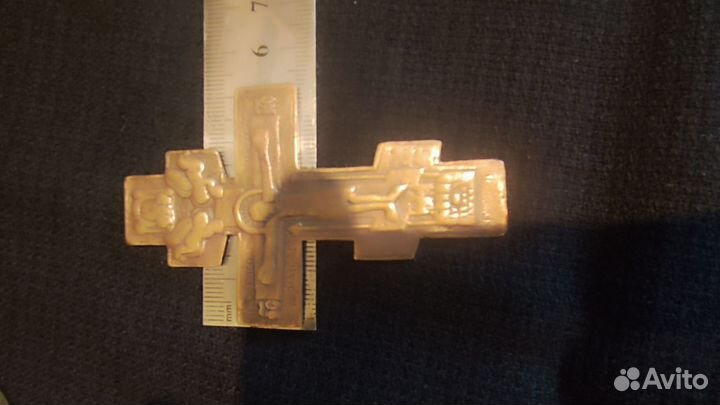 Крест металлопластика. Колокольчик. Латунь Бронза