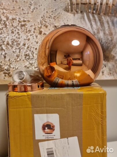 Светильник подвесной медный D20