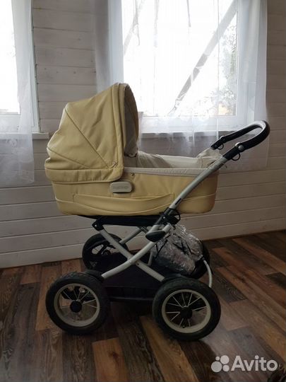 Коляска-люлька Peg Perego бежевая бу