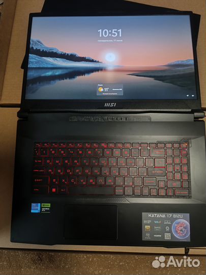 Игровой ноутбук msi katana 17