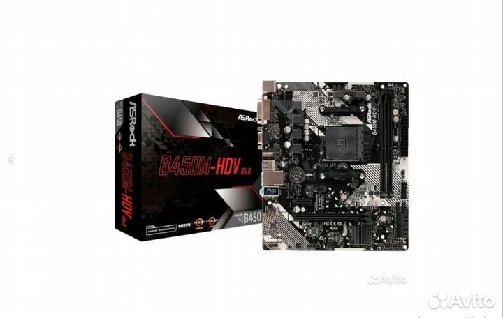 Материнская плата ASRock B450M-HDV R4.0