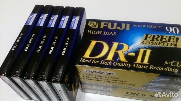 Аудио кассеты fuji DR II 90 chrome. japan