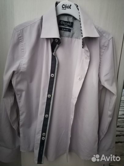 Рубашка для мальчика серая