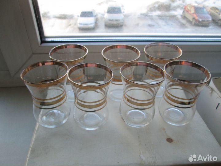 Рюмки стопки СССР 12 шт Золото набор для дома