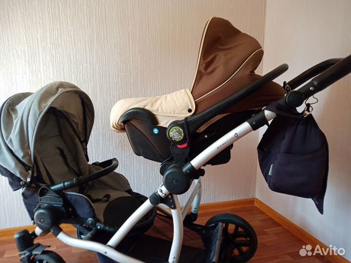 Коляска для двойни 3 в 1 Bebetto 42