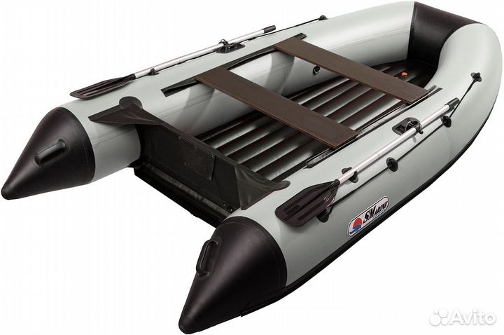 Лодка пвх smarine AIR standard-360 (серый/чёрный)