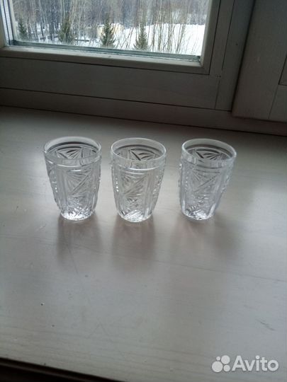 Стопки хрустальные СССР