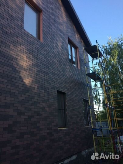 Облицовка фасада под кирпич