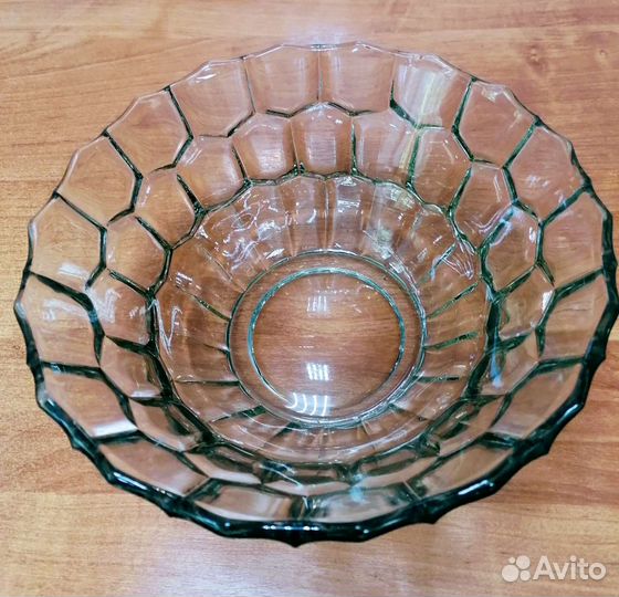 Салатник, ваза для фруктов,1 кдо, стекло СССР