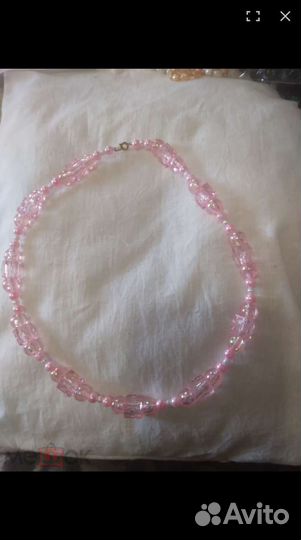 Бусы бисер шикарные натуральные 44 см